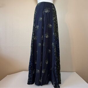 Free People Women’s Dark Floral Panel Maxi Skirt